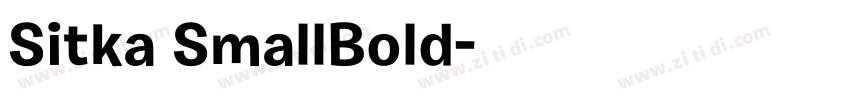 Sitka SmallBold字体转换
